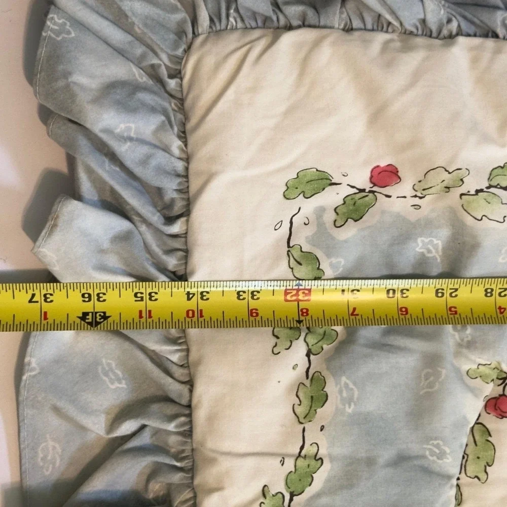 Vtg 1999 Classic‎ Winnie the Pooh Red Calliope Baby Bedding Comforter Set